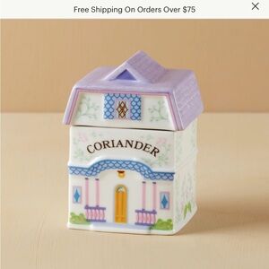 Lenox Spice Village Corriander Spice jar Collectible new in box